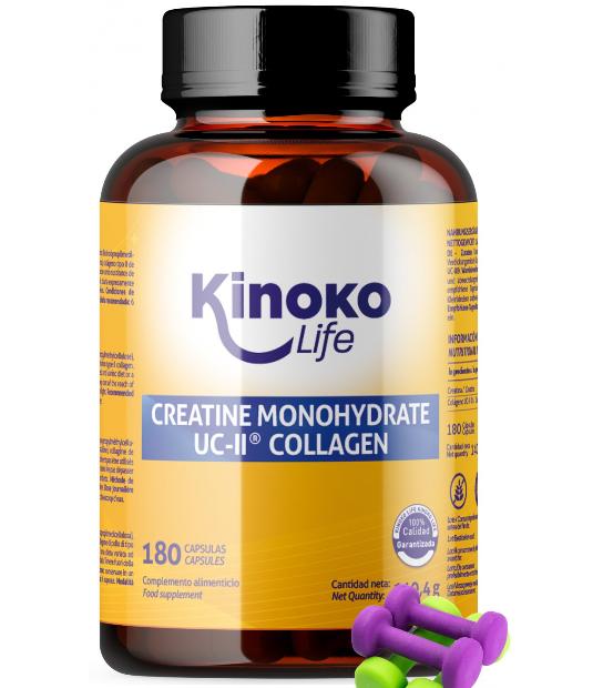 CREATINA MONOHIDRATADA 3000MG CON UC-II COLÁGENO 180 CÁPSULAS